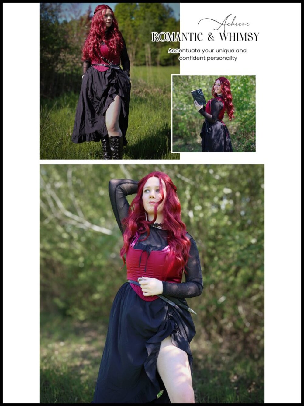 Scarlet Darkness Women Renaissance Corset Dress Flowy Milkmaid Sundress - Picture 6 of 6